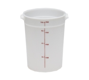 CM RFS8 8 QUART POLY ROUND CONTAINER   12EA/CS